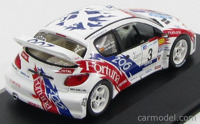 Miniature 1/43 Peugeot 206 WRC Auriol Catalogne 2001 - Collection