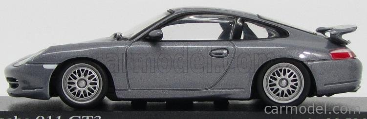Porsche 911 996 GT3 Grise Minichamps 1:43 - Édition Limitée, Résine