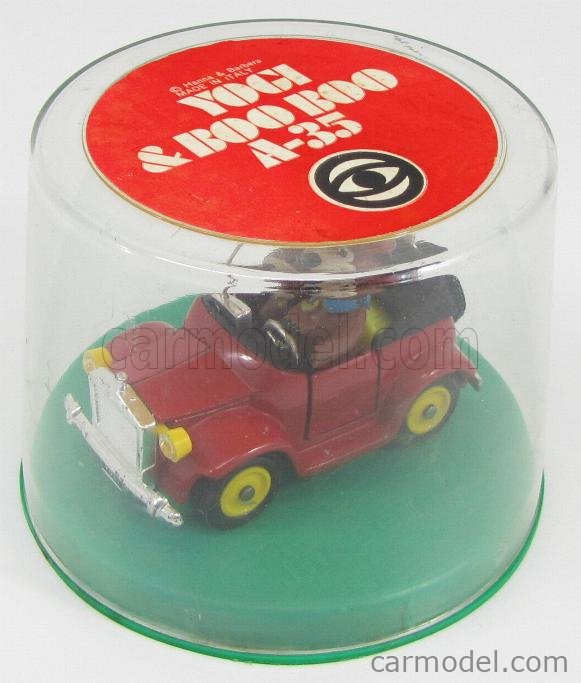 Mebetoys A-35 Yogi Et Boo Boo - 1/43 - Voiture Miniature Rouge Italie