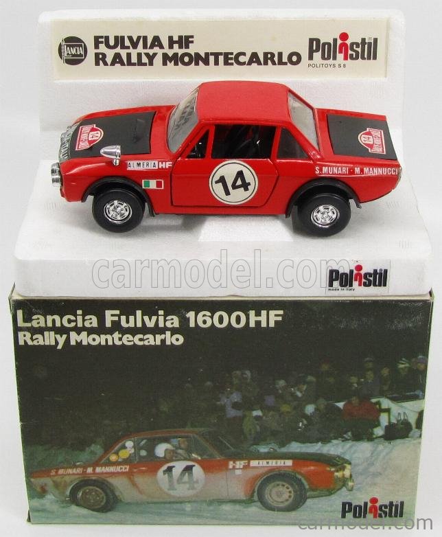 POLITOYS POLISTIL S8 Scale 1/25 | LANCIA FULVIA 1.6 HF N 14 WINNER ...