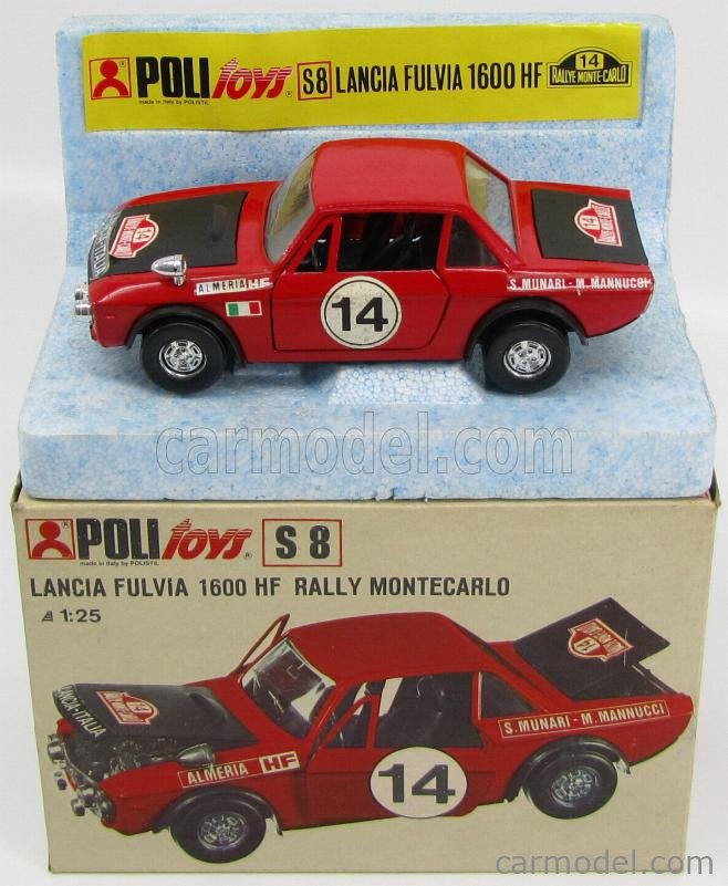 POLITOYS POLISTIL S8 Escala 1/25 | LANCIA FULVIA 1.6 HF N 14 WINNER ...