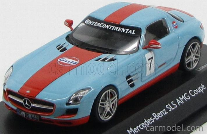 SCHUCO 450755000 - Voiture MERCEDES SLS AMG Coupé GULF C197 1/43 SCHUCO 450755000 - Voiture MERCEDES SLS AMG Coupé GULF C197 1/43