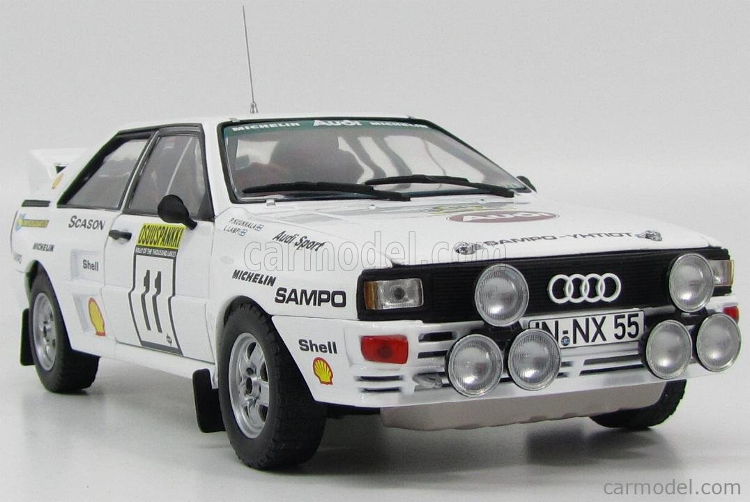 Trofeu Miniature Audi Quattro 1000 Lakes 1985 N°11 - Échelle 1/43 - Résine