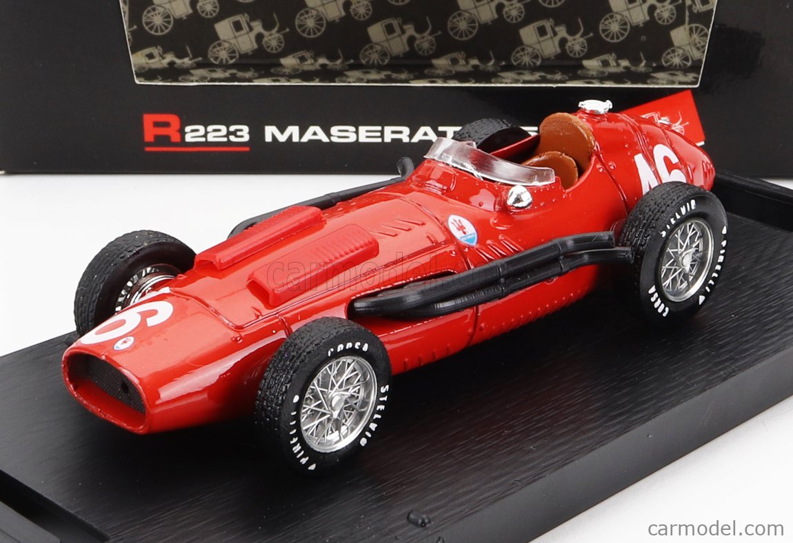 BRUMM R223 Scale 1/43 | MASERATI F1 250F N 46 PROVA 1957 RED