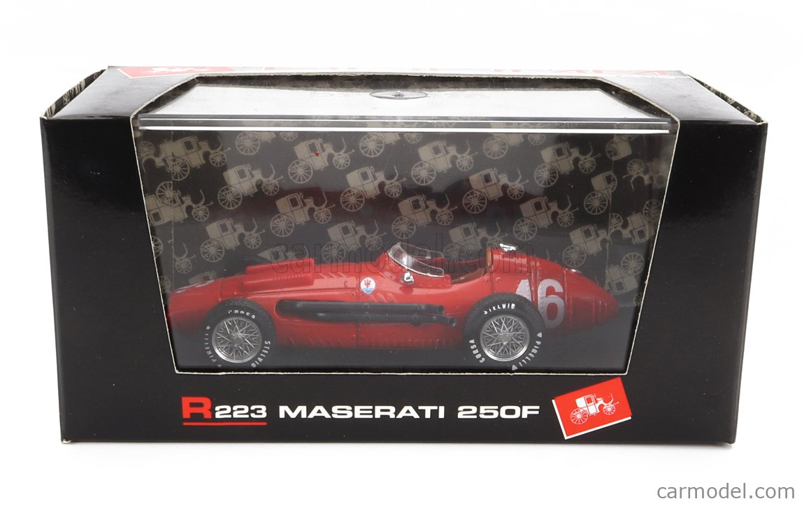 BRUMM R223 Scale 1/43 | MASERATI F1 250F N 46 PROVA 1957 RED