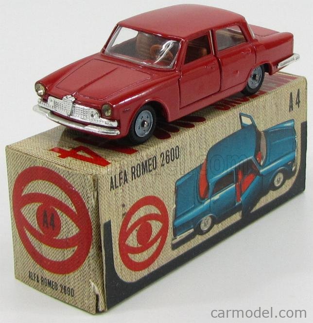 MEBETOYS - A4 - Alfa Romeo 2600 Berline - Gris Métallisé - En