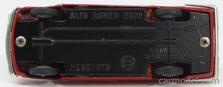 Mebetoys A4 Alfa Romeo 2600 Berline Gris Métallisé – Miniature 1/43 Collection (boîte D’origine)