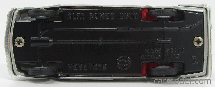 Z 1:25 MEBETOYS 8623 ALFA ROMEO GIULIETTA GRIS MÉTALLISÉ EXCELLENT ETAT