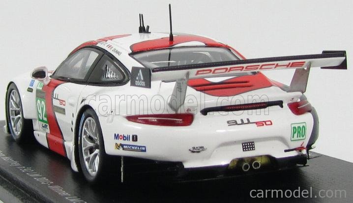 Spark S4664 Porsche 911 RSR Manthey N°92 – Le Mans 2015 – 1/43