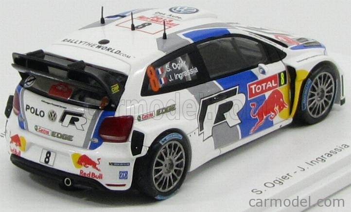 SPARK-MODEL S3359 Scale 1/43 | VOLKSWAGEN POLO R WRC VW MOTORSPORT RED ...