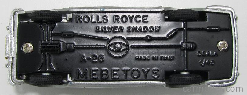 ミニカー MEBETOYS A26 ROLLS ROYCE SILVER SHADOW Mebetoys A26 Rolls Royce Silver Shadow Virtually Mint/Boxed