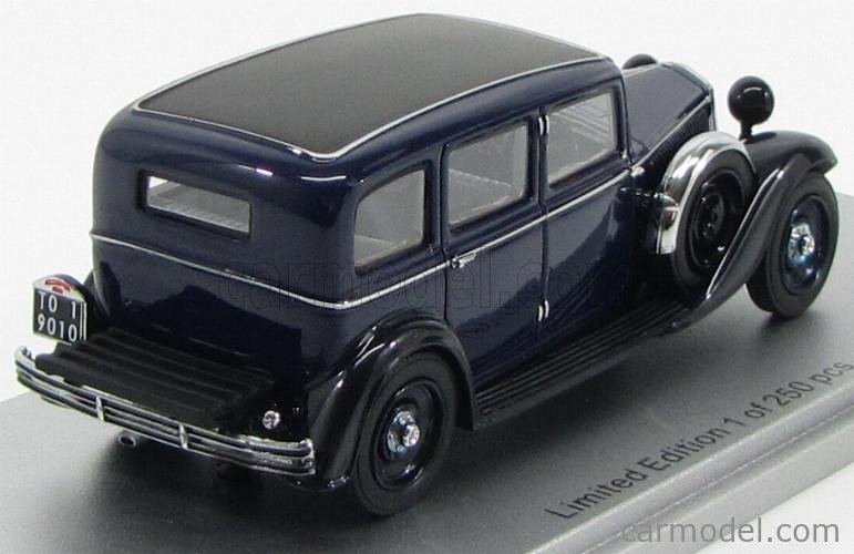 Lancia Artena Iii Series 1933 Blue//Black 1:43 Kess Model KS43019010 Modellbau