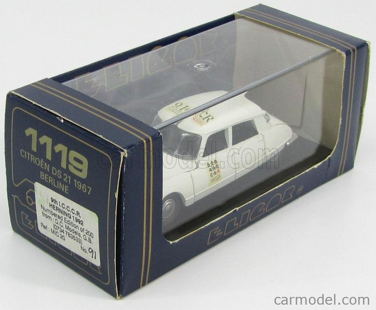 Eligor 1/43 Citroën DS 21 Taxi Parisien 1967, Très Bon état Avec Boîte