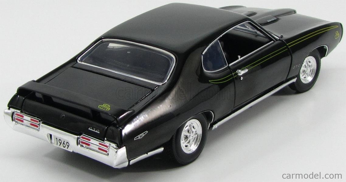 MOTOR-MAX 73133BK Scale 1/18 | PONTIAC GTO JUDGE 1969 BLACK