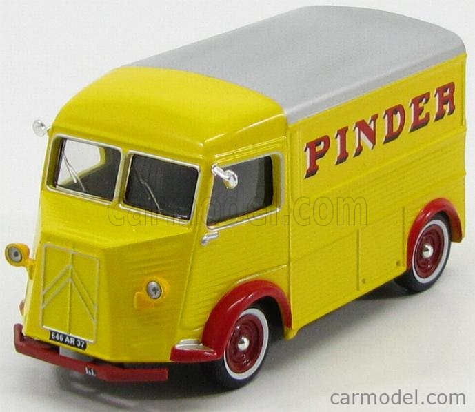 Solido 1:18 Citroen Type H Food Truck Los Tacos De La Muerte 1969 Zwart Geel S1804819