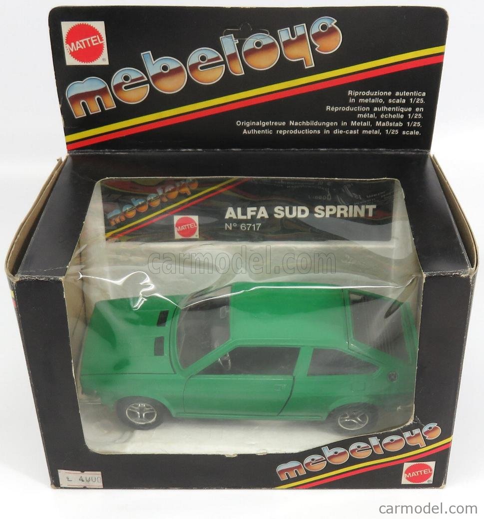 Mebetoys Alfa Romeo Alfasud 箱付き！ MEBETOYS MATTEL 6717 Scale 1/25 | ALFA ROMEO ALFASUD SPRINT GREEN