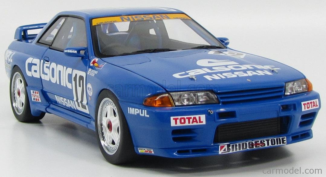 AUTOART 89079 Scale 1/18 | NISSAN SKYLINE GT-R (R32) TEAM CALSONIC N 12 ...