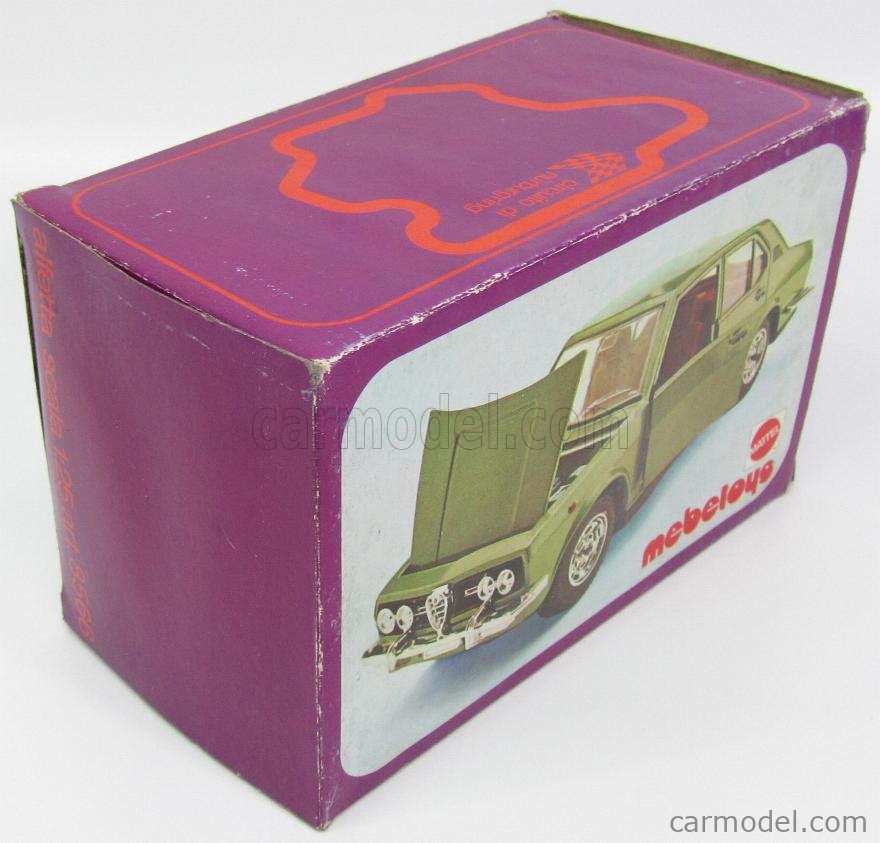 Mebetoys 8566 – Alfa Romeo Alfetta Rouge 4 Portes – Échelle 1/24 – Miniature Zamac