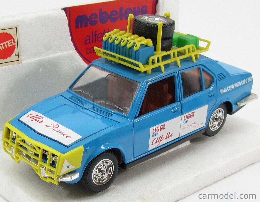 MEBETOYS MATTEL 8571 Scale 1/25 | ALFA ROMEO ALFETTA RAID CAPO
