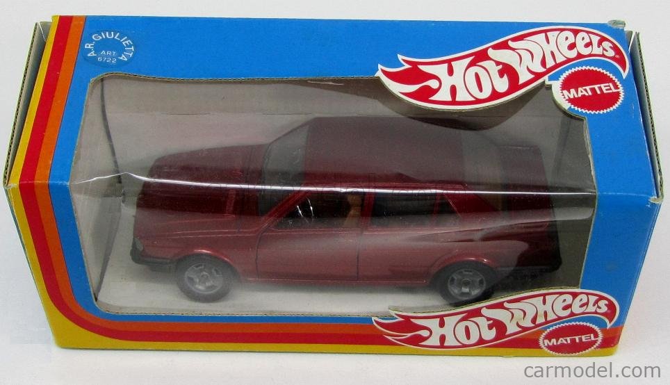 MEBETOYS MATTEL 6722 Scale 1/25 | ALFA ROMEO GIULIETTA 1977 RED MET