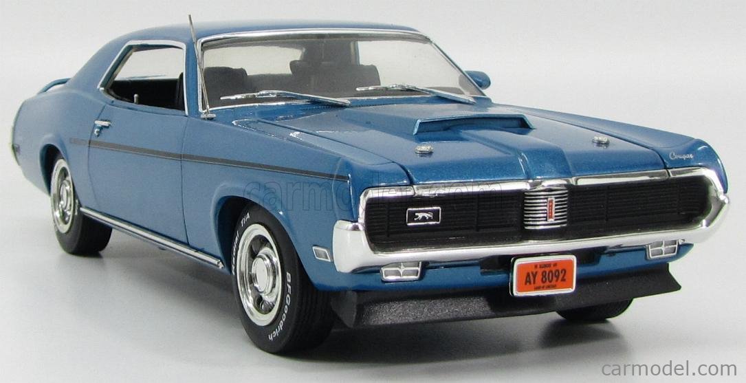 1/18 スケール1969＆1970 Cougar Eliminatorセット 1969 Mercury Cougar Eliminator, Yellow 1:18 Diecast Model