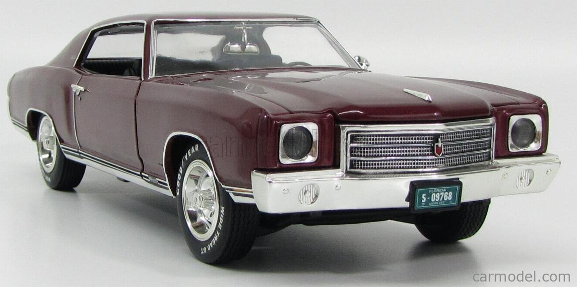 ERTL 33772 Scale 1/18 | CHEVROLET MONTECARLO SS 454 1970 BORDEAUX MET