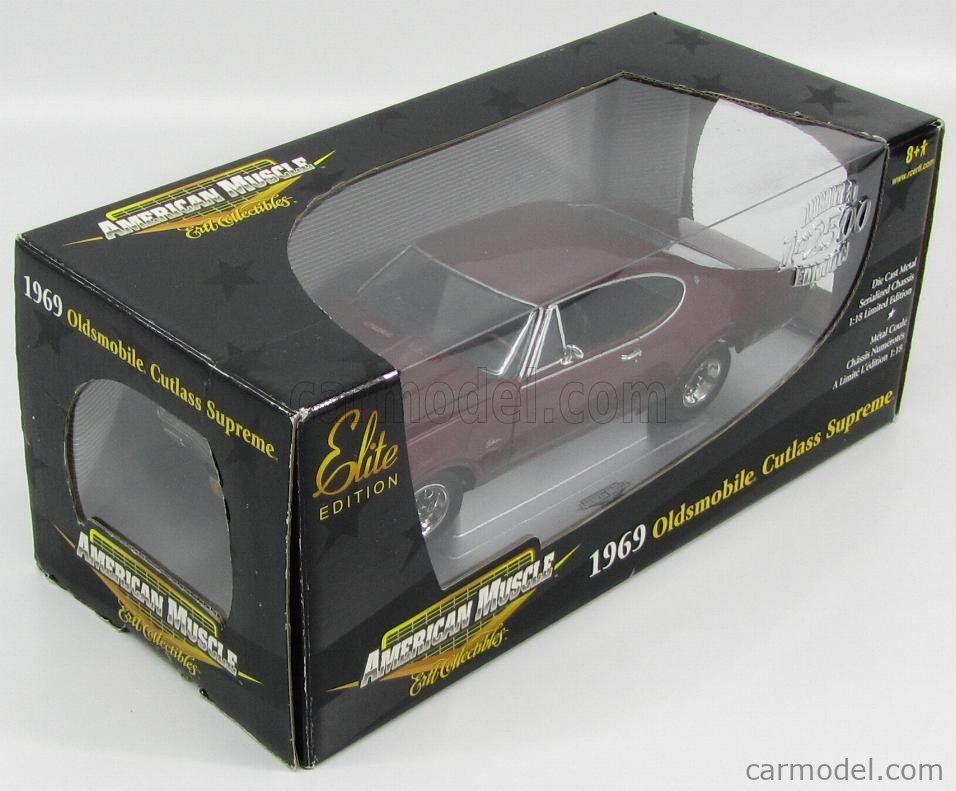 ERTL 33979 Scale 1/18 | OLDSMOBILE CUTLASS SUPREME 1969 BORDEAUX MET
