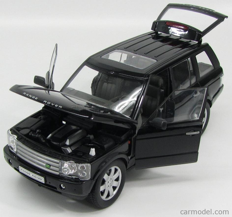 1/18 Welly 2003 Land Rover Range Rover Diecast Model Car Black 12536 
