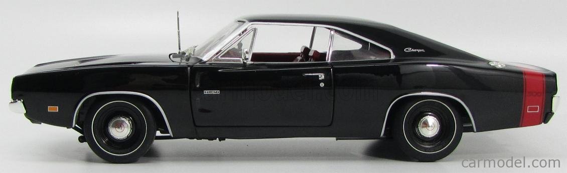 ERTL 1/18 ダッジ チャージャー 500 ERTL 33015 Scale 1/18 | DODGE CHARGER 500 HEMI 1969 BLACK RED