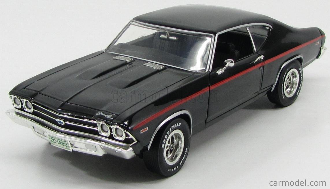 ERTL 33950 Scale 1/18 | CHEVROLET CHEVELLE C.O.P.O. 1969 BLACK RED