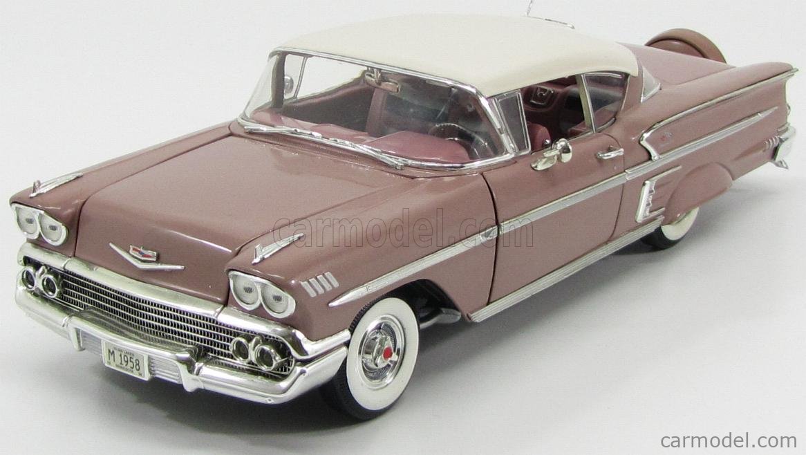 ERTL 32288 Scale 1/18 | CHEVROLET CHEVY IMPALA 1958 LIGHT VIOLET MET WHITE