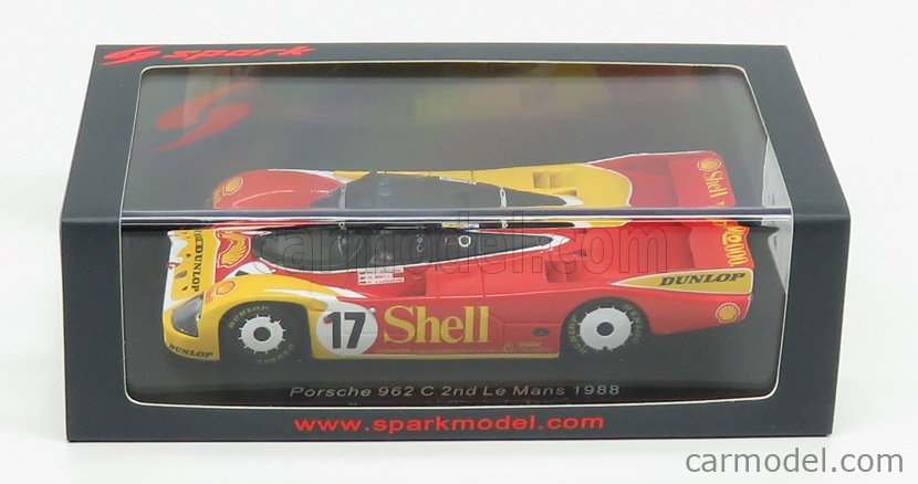 PORSCHE - 962C SHELL TEAM PORSCHE AG N 17 2nd 24h LE MANS 1988 H.J.STUCK -  D.BELL - K.LUDWIG