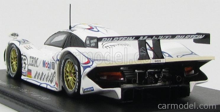 SPARK-MODEL S4180 Масштаб 1/43 | PORSCHE 911 GT1-98 TEAM PORSCHE AG MOBIL1  N 25 2nd 24h LE MANS 1998 U.ALZEN - J.MULLER - B.WOLLEK WHITE