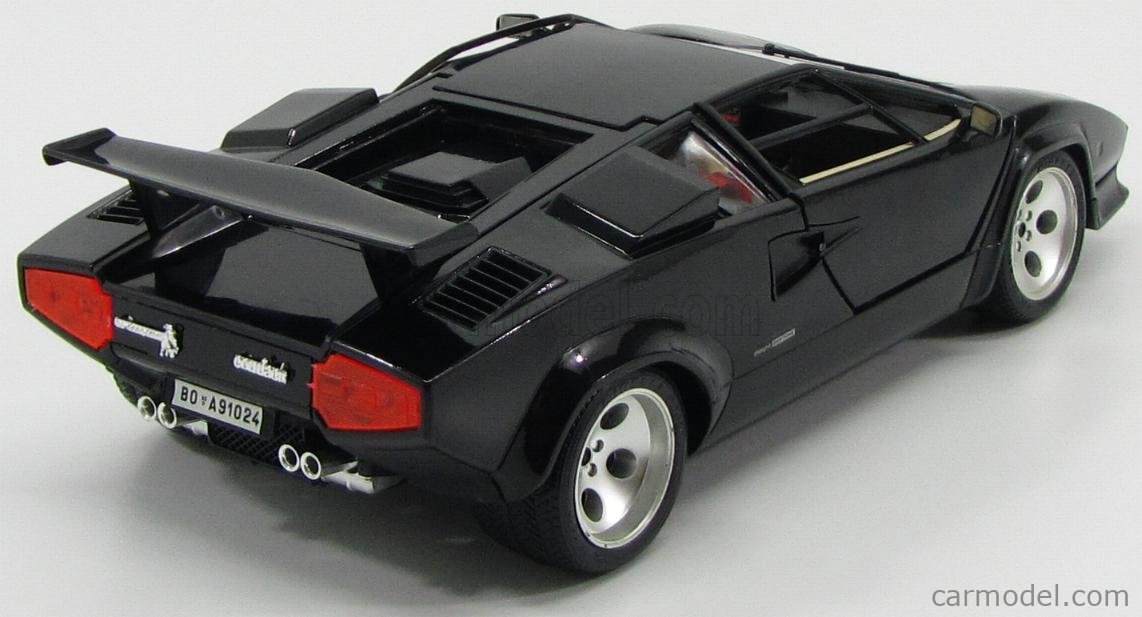 BURAGO 3037 Scale 1/18 | LAMBORGHINI COUNTACH LP5000S 1998 BLACK