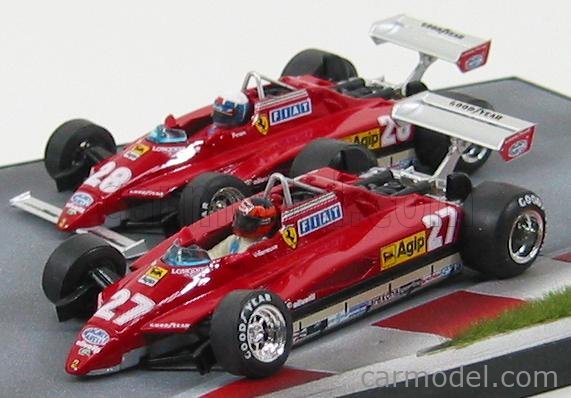 Modellino F1 Brumm 1/43 Ferrari 126 C2 G.Villeneuve 1982 N.27 Long