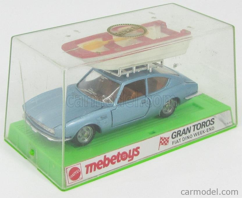 miniatuur Fiat Dino coupé Mebetoys 1:43 grijs