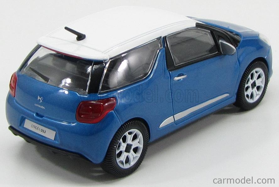 BURAGO 18-22122BL Scale 1/24 | CITROEN DS3 2010 BLUE MET WHITE