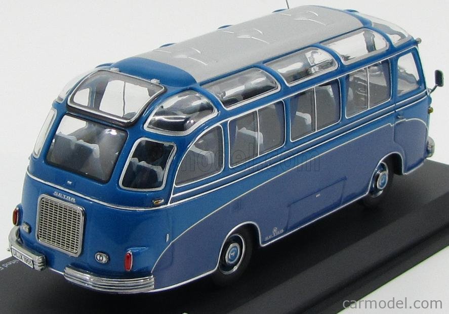 SCHUCO 02836 Scale 1/43 | SETRA S6 AUTOBUS 1955 2 TONE BLUE