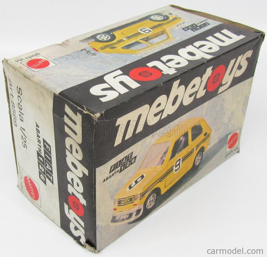 MEBETOYS MATTEL 8570 Echelle 1/25 | FIAT 126 RALLYE TOUR DU