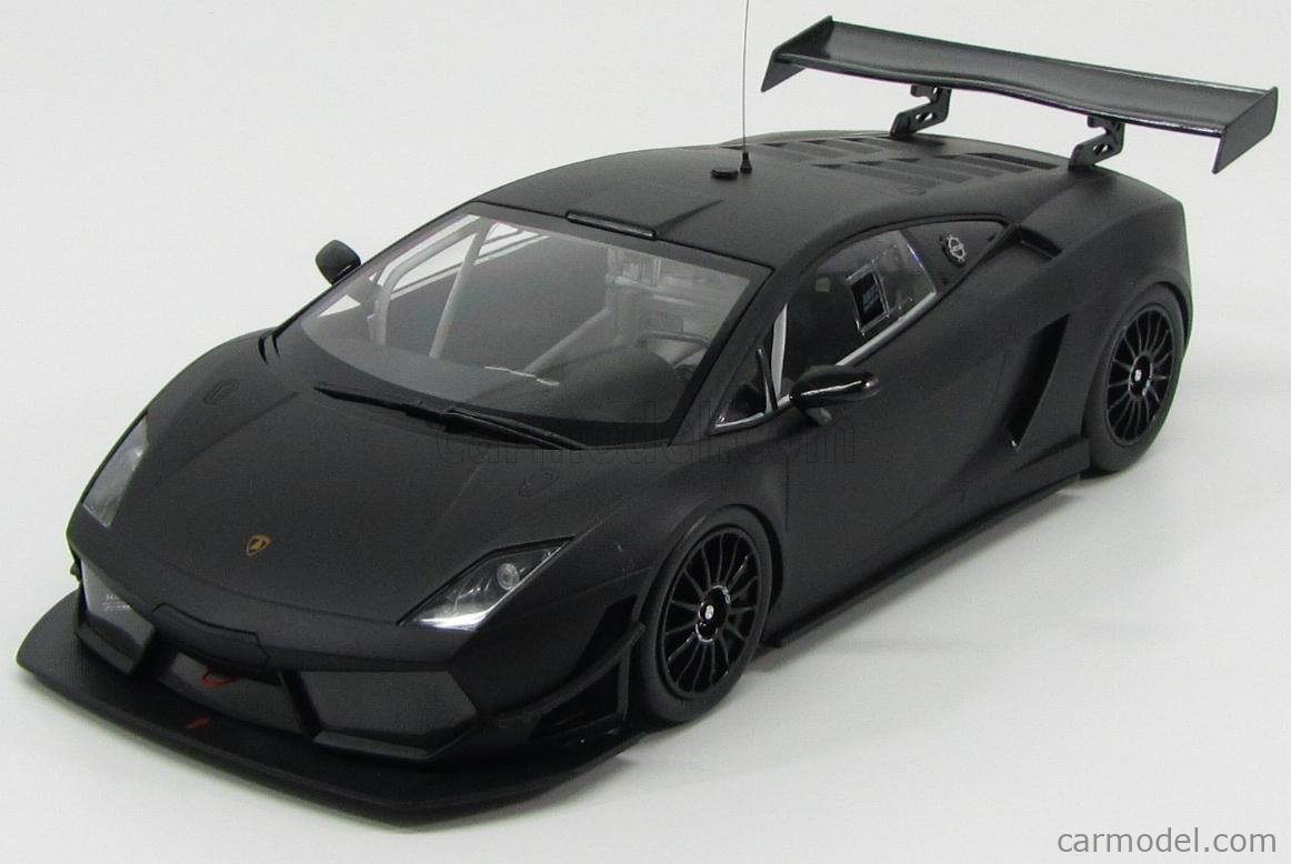 MINICHAMPS 151111100 Scale 1/18 | LAMBORGHINI GALLARDO LP600-4 GT3 STREET  2009 MATT BLACK