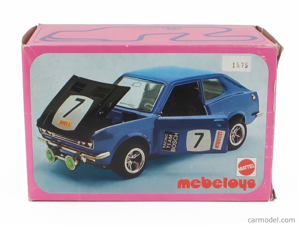 MEBETOYS MATTEL 8576 Scale 1/25 | FIAT 128 COUPE RALLY N 7 RED BLACK