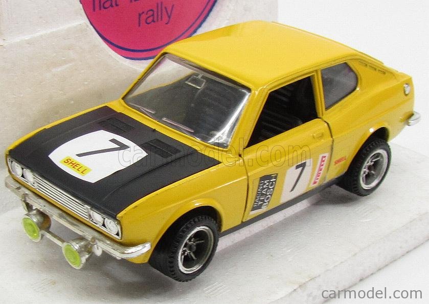 MEBETOYS MATTEL 8576 Scale 1/25 | FIAT 128 COUPE RALLY N 7 YELLOW