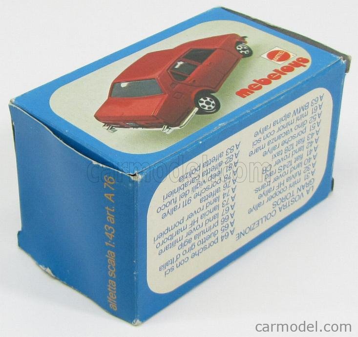 Alfa Romeo Alfetta - A-76 - Blu ch met - 1/43 - MEBETOYS MATTEL