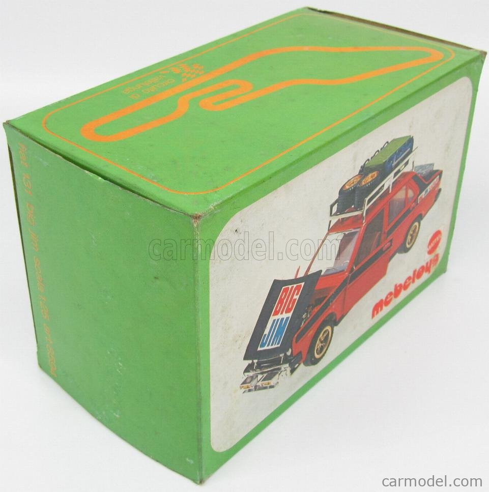 MEBETOYS 1:43 FIAT 131 RALLY A-98 MATTEL VINTAGE '70 NEW IN BOX CAR TOYS