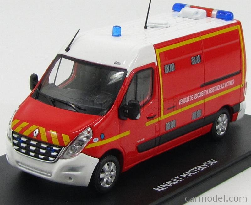 ALERTE ALERTE0035 Masstab: 1/43 | RENAULT MASTER VAN VSAV 77 AMBULANCE SDIS VEHICULE DE SECOURS