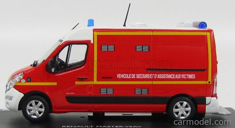 ALERTE ALERTE0035 Echelle 1/43 | RENAULT MASTER VAN VSAV 77 AMBULANCE SDIS VEHICULE DE SECOURS