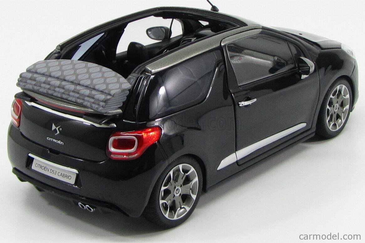 NOREV 1/43 CITROEN DS3 CABRIOLET 2013 NOIRE - Miniature Collection