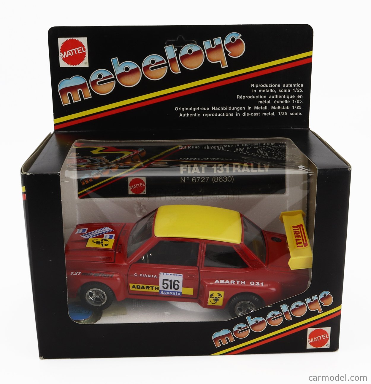 MEBETOYS MATTEL 6727-8630 Масштаб 1/25 | FIAT ABARTH 131 031 N 516
