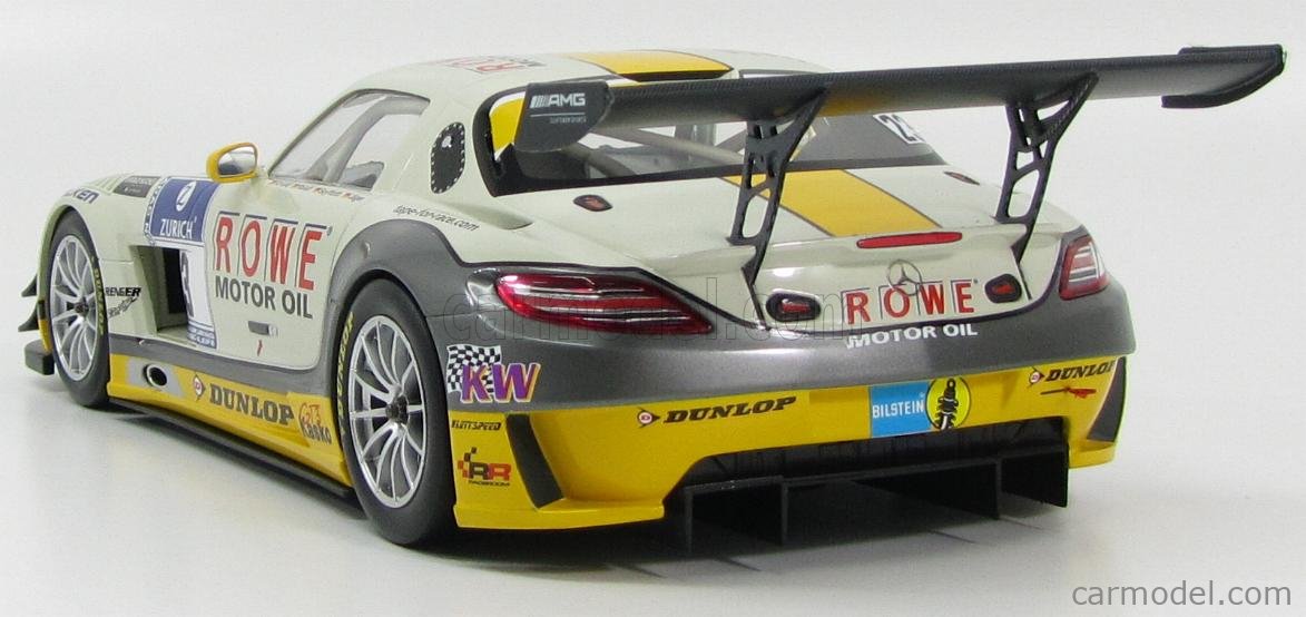 Rowe Racing Sls Amg MINICHAMPS 151133123 Escala 1/18 | MERCEDES BENZ SLS AMG GT3 ROWE ...