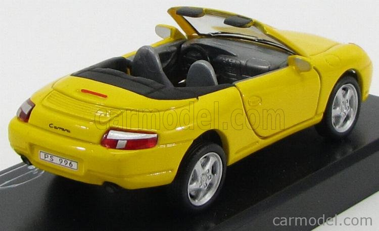 HONGWELL 250026YEL Masstab: 1/43 | PORSCHE 911 996 CABRIOLET 2004 YELLOW